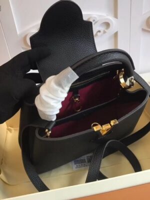 Louis Vuitton Replica Capucines BB Bag M94755 Black/Gold