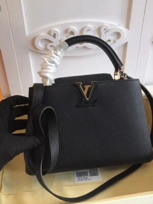 Louis Vuitton Replica Capucines BB Bag M94755 Black/Gold