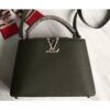 Louis Vuitton Replica Capucines BB Bag Python Handle Army Green