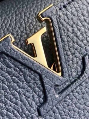 Louis Vuitton Replica Capucines BB Bag Python Handle Bleu Marine