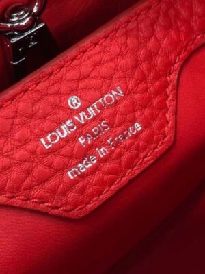 Louis Vuitton Replica Capucines BB Bag Python Handle N92039 Rubis