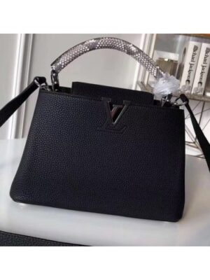 Louis Vuitton Replica Capucines BB Bag Python Handle N92040 Noir