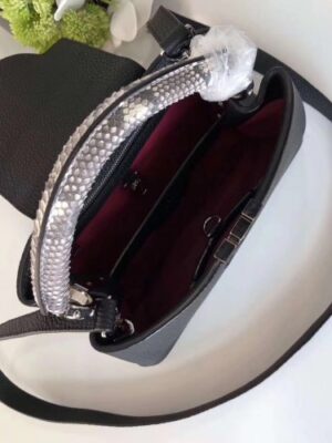 Louis Vuitton Replica Capucines BB Bag Python Handle N92040 Noir