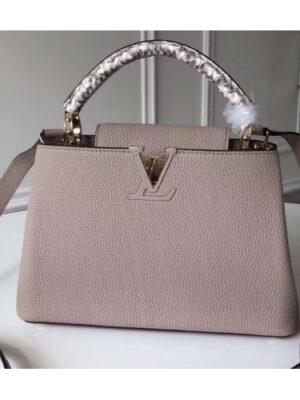 Louis Vuitton Replica Capucines BB Bag Python Handle N92041 Galet