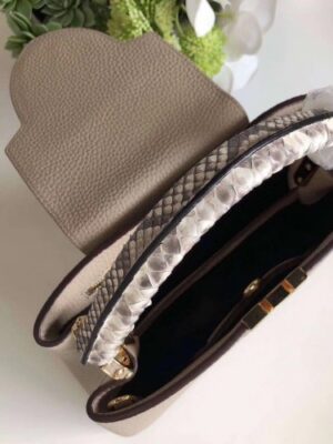 Louis Vuitton Replica Capucines BB Bag Python Handle N92041 Galet