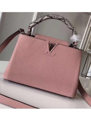 Louis Vuitton Replica Capucines BB Bag Python Handle N92042 Magnolia