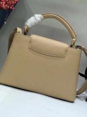 Louis Vuitton Replica Capucines BB Flower Smile Top Handle Bag M94519 Beige 2018