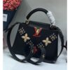 Louis Vuitton Replica Capucines BB Flower Smile Top Handle Bag M94519 Black 2018