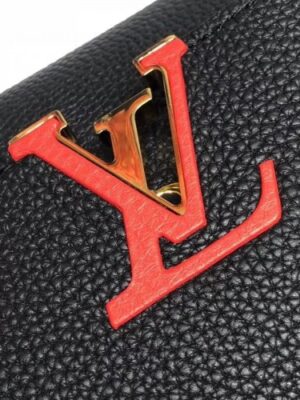 Louis Vuitton Replica Capucines BB Flower Smile Top Handle Bag M94519 Black 2018