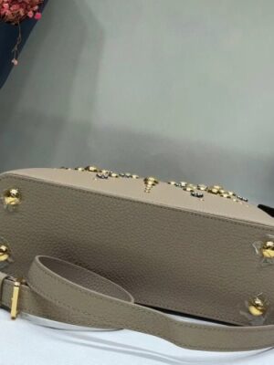 Louis Vuitton Replica Capucines BB Sun sculpture Top Handle Bag M48865 Grey 2018