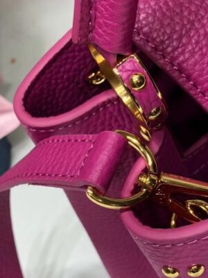 Louis Vuitton Replica Capucines BB Sun sculpture Top Handle Bag M48865 Purple 2018