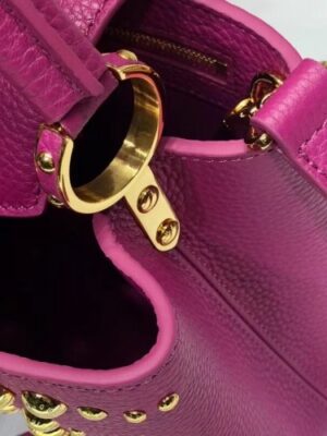 Louis Vuitton Replica Capucines BB Sun sculpture Top Handle Bag M48865 Purple 2018