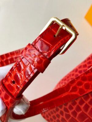 Louis Vuitton Replica Capucines BB Top Handle in Crocodilien Leather N93992 Red 2018