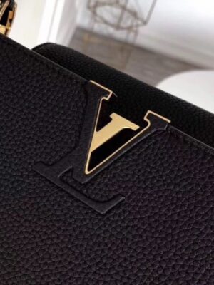 Louis Vuitton Replica Capucines MM Bag M48864 Black/Gold