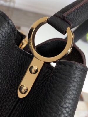 Louis Vuitton Replica Capucines MM Bag M48864 Black/Gold