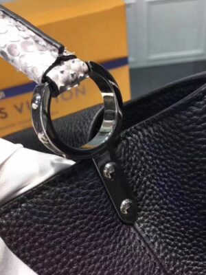 Louis Vuitton Replica Capucines MM Bag Python Handle N91659 Noir