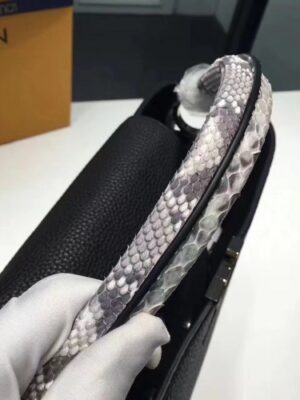 Louis Vuitton Replica Capucines MM Bag Python Handle N91659 Noir