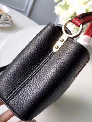 Louis Vuitton Replica Capucines Mini Bag Lizard Handle N94048 Noir Rouge