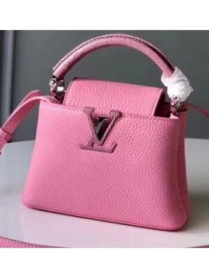 Louis Vuitton Replica Capucines Mini Bag Lizard Handle N94049 Colchique