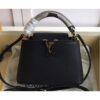 Louis Vuitton Replica Capucines Mini Bag Python Handle Noir