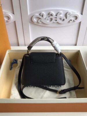 Louis Vuitton Replica Capucines Mini Bag Python Handle Noir