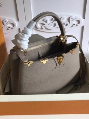 Louis Vuitton Replica Capucines PM Bag Blooms Crown Galet