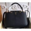 Louis Vuitton Replica Capucines PM Bag Blooms Crown M54663 Black