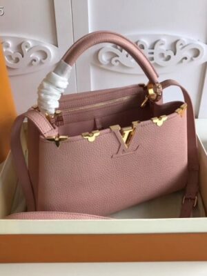 Louis Vuitton Replica Capucines PM Bag Blooms Crown M54664 Magnolia