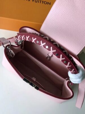 Louis Vuitton Replica Capucines PM Bag Braided Threads Handle M52388 Bubble Gum