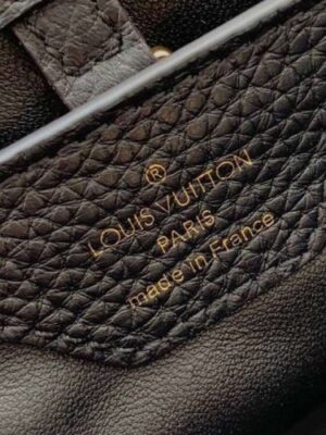 Louis Vuitton Replica Capucines PM Bag Central Stripe Crocodile Black