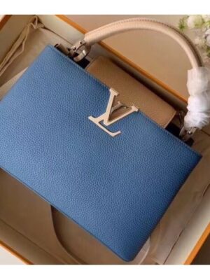 Louis Vuitton Replica Capucines PM Bag Colorblock Bleu Naval