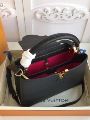 Louis Vuitton Replica Capucines PM Bag M42259 Black/Gold