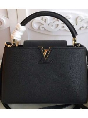 Louis Vuitton Replica Capucines PM Bag M42259 Black/Gold