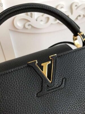 Louis Vuitton Replica Capucines PM Bag M42259 Black/Gold