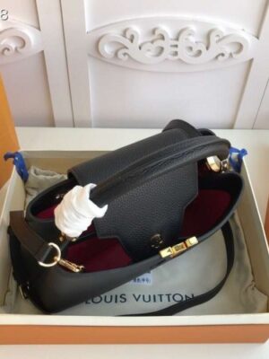 Louis Vuitton Replica Capucines PM Bag M42259 Black/Gold