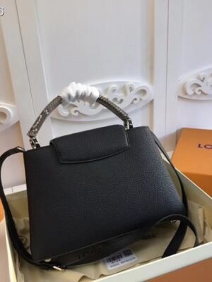 Louis Vuitton Replica Capucines PM Bag Python Handle N92800 Noir