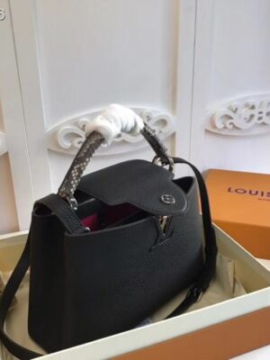 Louis Vuitton Replica Capucines PM Bag Python Handle N92800 Noir