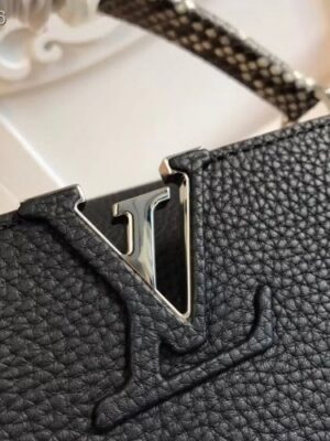 Louis Vuitton Replica Capucines PM Bag Python Handle N92800 Noir