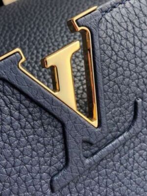 Louis Vuitton Replica Capucines PM Bag Python Handle N94100 Bleu Marine