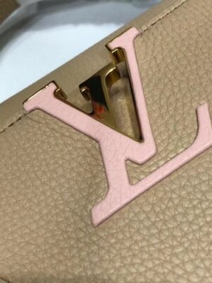 Louis Vuitton Replica Capucines PM Flower Smile Top Handle Bag M51384 Beige 2018