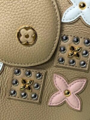 Louis Vuitton Replica Capucines PM Flower Smile Top Handle Bag M51384 Beige 2018