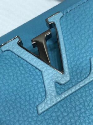 Louis Vuitton Replica Capucines PM Flower Smile Top Handle Bag M51384 Blue 2018