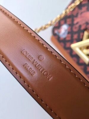 Louis Vuitton Replica Catogram Monogram Canvas Twist MM Bag M44408 Brown 2018