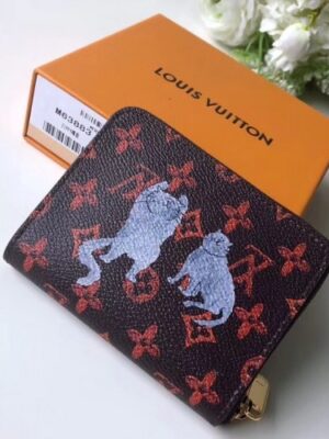 Louis Vuitton Replica Catogram Monogram Canvas Zippy Coin Purse M63883 2018