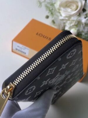 Louis Vuitton Replica Catogram Monogram Canvas Zippy Wallet M63875 Black/White 2018