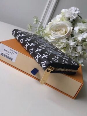 Louis Vuitton Replica Catogram Monogram Canvas Zippy Wallet M63875 Black/White 2018