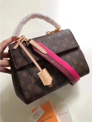 Louis Vuitton Replica Cluny BB Monogram Canvas Top Handle Bag M42738 Pink 2018