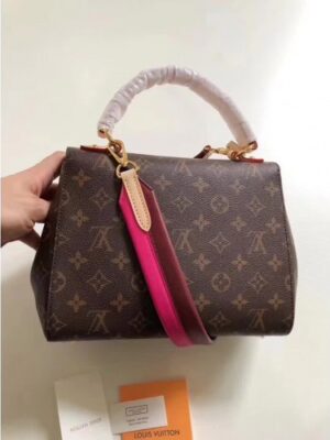 Louis Vuitton Replica Cluny BB Monogram Canvas Top Handle Bag M42738 Pink 2018