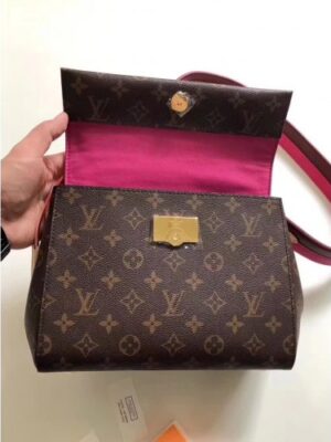 Louis Vuitton Replica Cluny BB Monogram Canvas Top Handle Bag M42738 Pink 2018