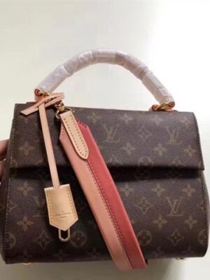 Louis Vuitton Replica Cluny BB Monogram Canvas Top Handle Bag M44267 Vieux Rose 2018